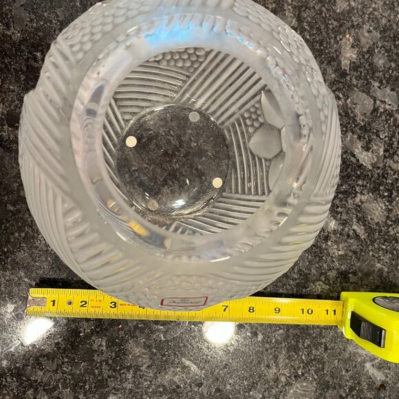 Baccarat Florelia frosted crystal bowl vase with original box - Picture 4 of 8